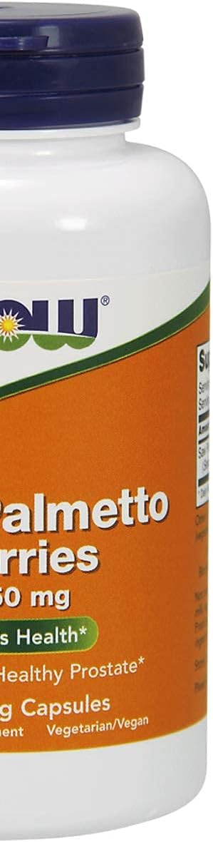 NOW Foods Saw Palmetto Berries, 550 mg, 100 Veg Capsules