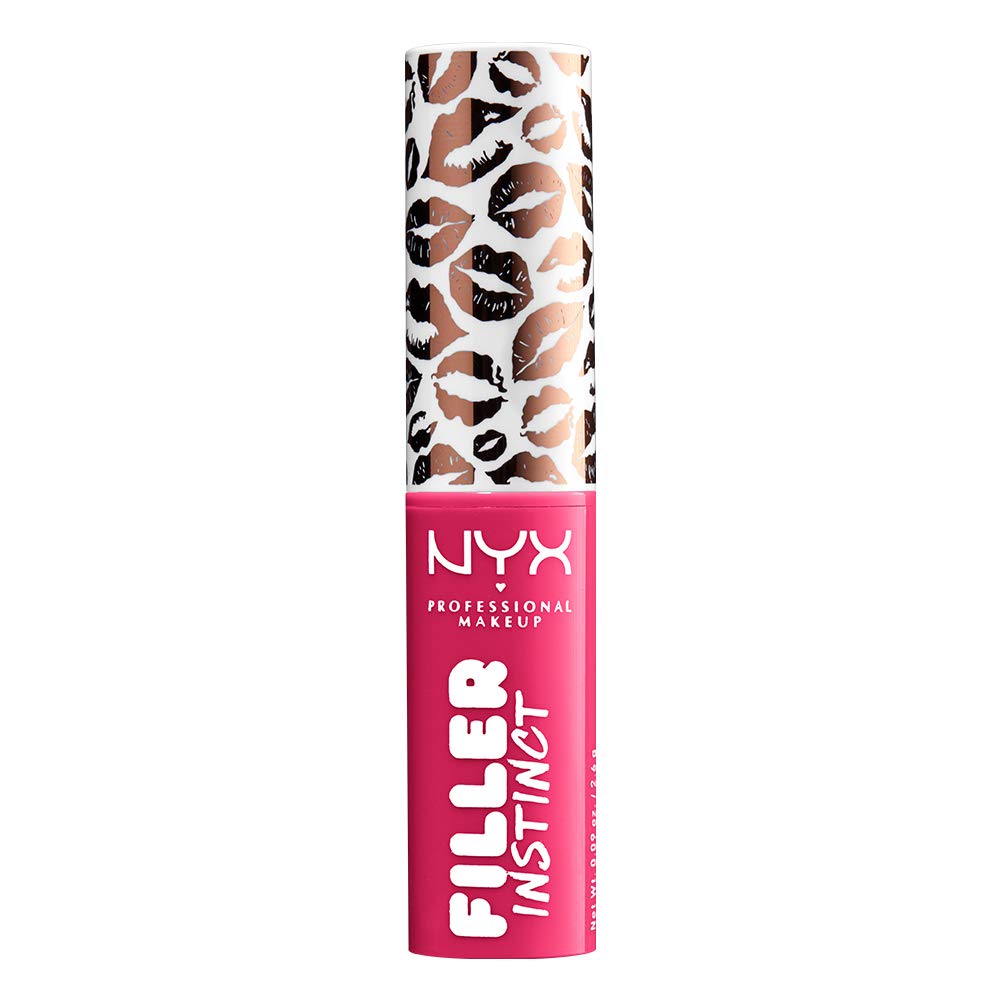 NYX PROFESSIONAL MAKEUP Filler Instinct Plumping Lip Color, Lip Balm - Juicy Pout (Cherry Red)