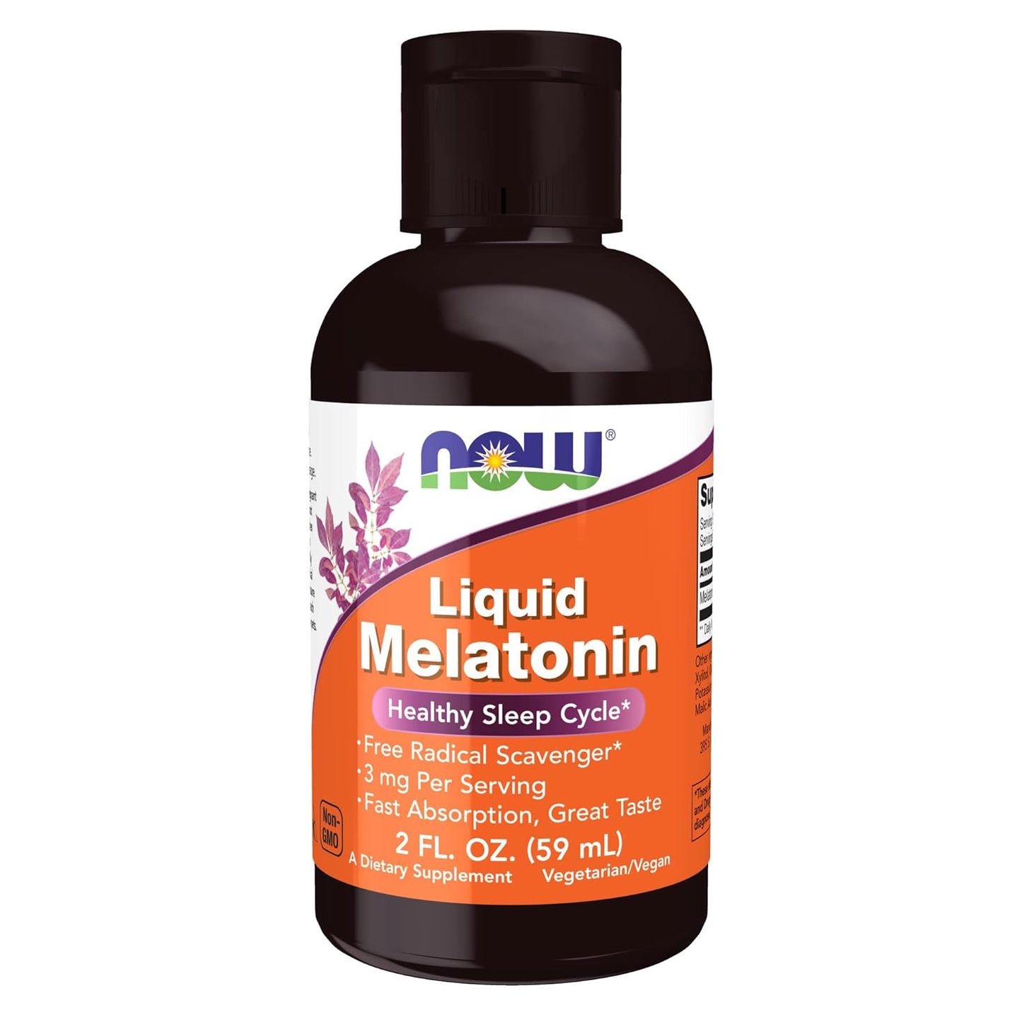 NOW Foods Liquid Melatonin 3 mg, 2 fl. oz.