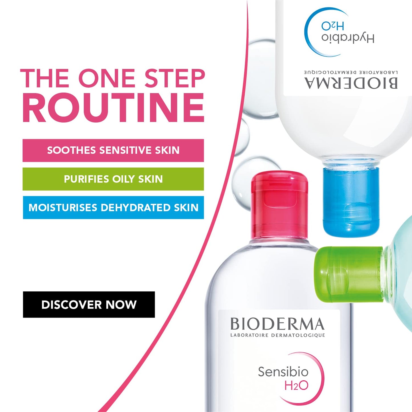 Bioderma - Sensibio - H2O Micellar Water - Makeup Remover Cleanser - Face Cleanser for Sensitive Skin