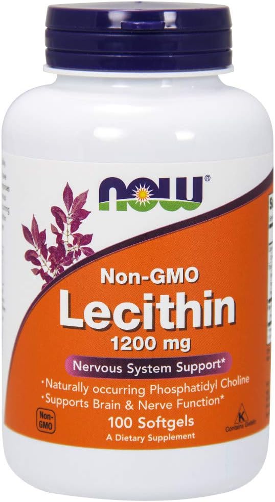 NOW Foods Lecithin 1200 mg, 100 Softgels