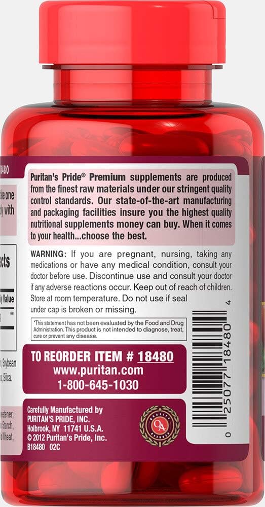 Puritan's Pride Lycopene 40 mg - 60 Softgels