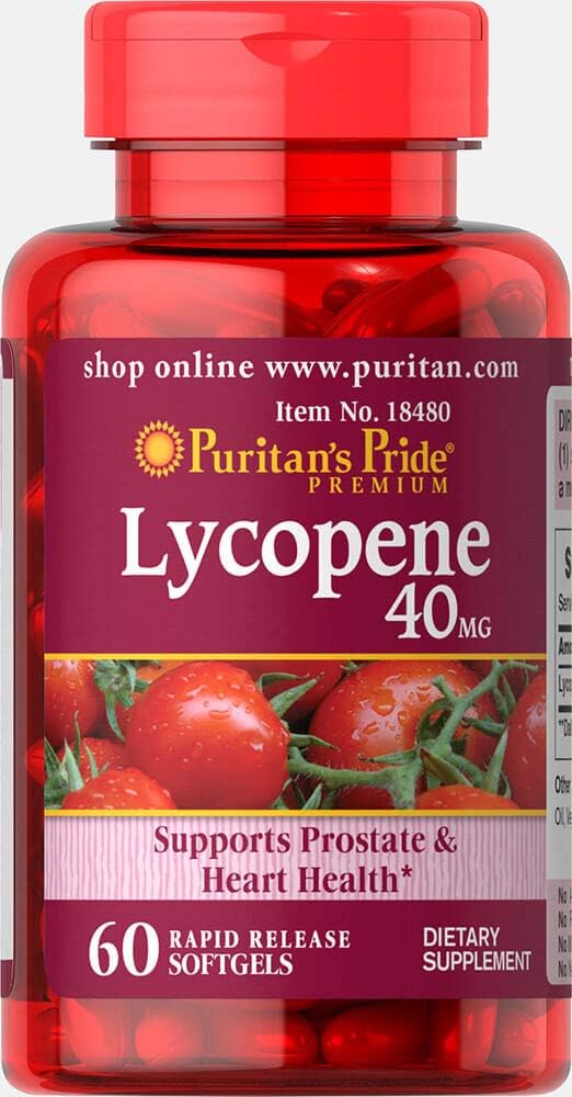 Puritan's Pride Lycopene 40 mg - 60 Softgels