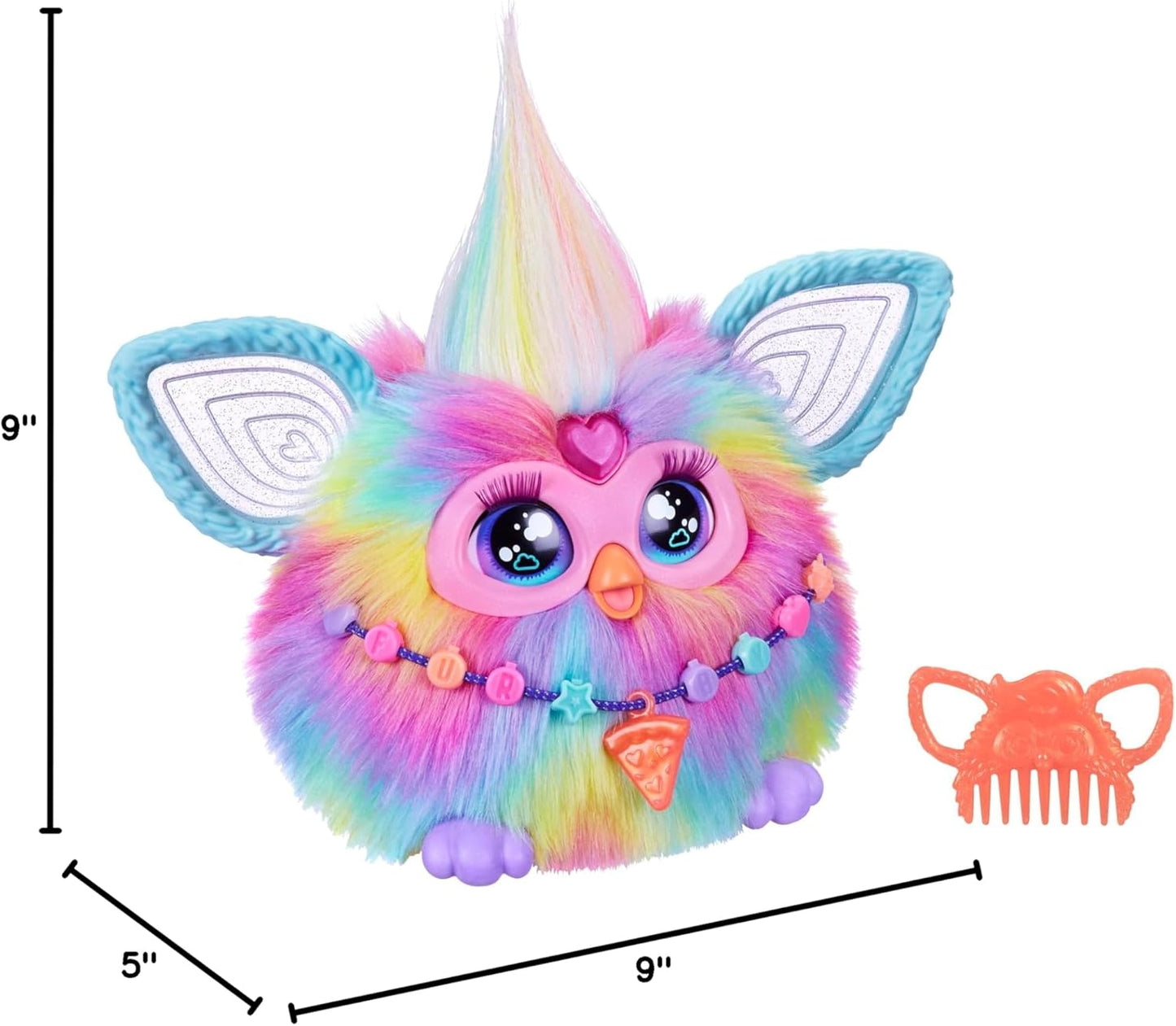 Furby, 15 Fashion Accessories, Interactive Plush Toys for 6 Year Old Girls & Boys & Up, Voice Activated Animatronic