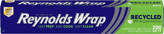 Reynolds Wrap Recycled Aluminum Foil, 200 Square Foot Roll