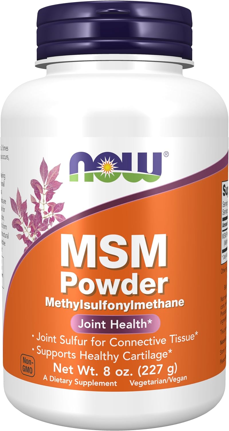 NOW Foods MSM, 1800 mg, 8 oz Powder