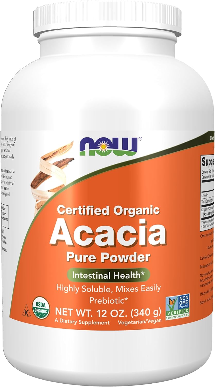 NOW Foods Acacia Organic Powder, 12 oz.