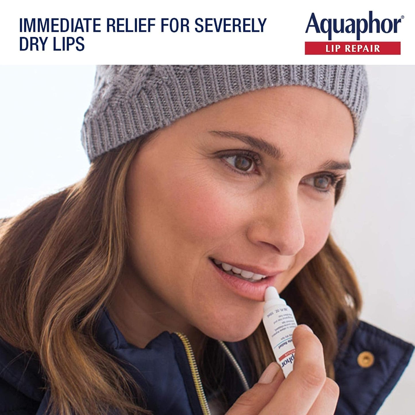 Lip Repair Ointment (Aquaphor) - Long-lasting Moisture to Soothe Dry Chapped Lips - .35 fl. oz. Tube