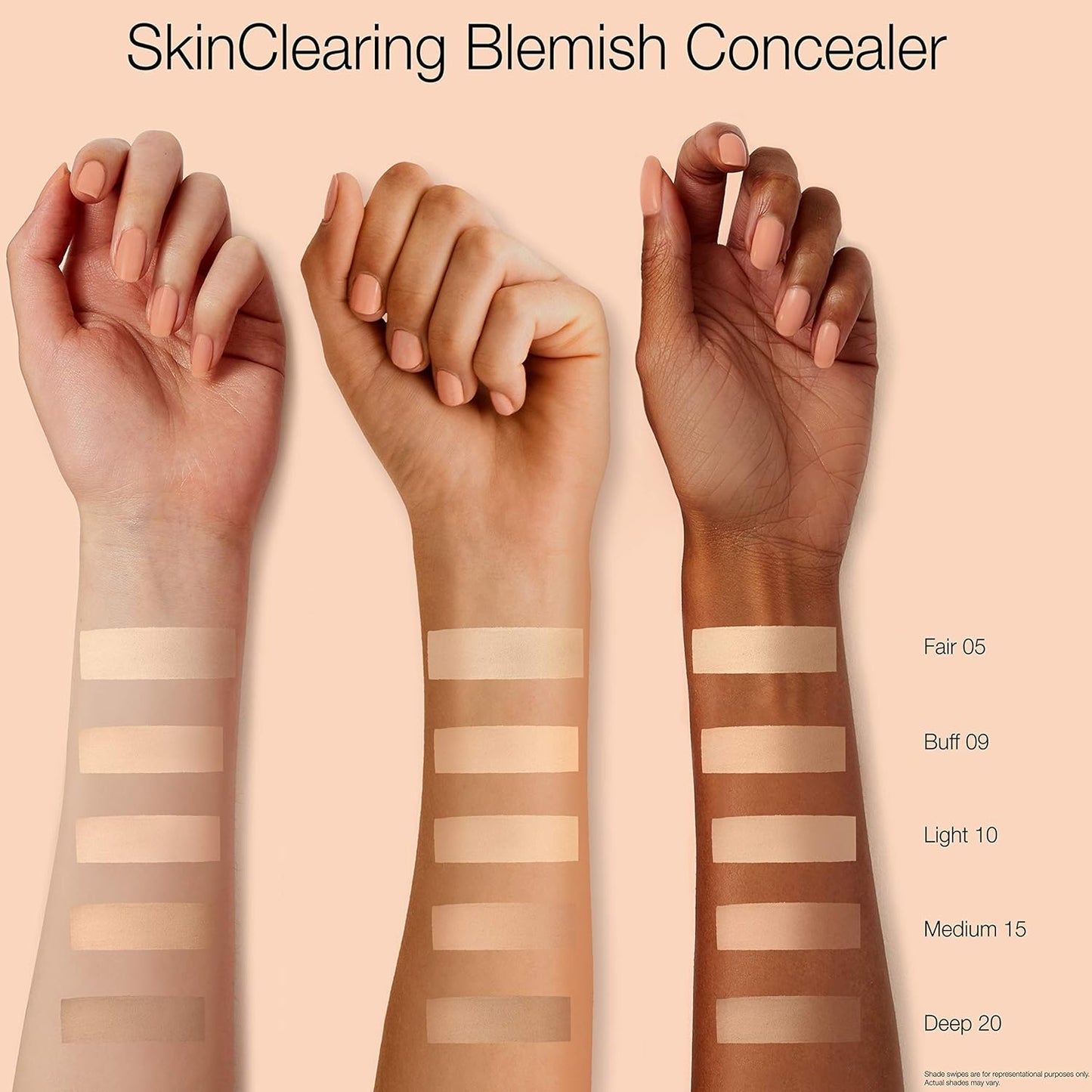 Neutrogena SkinClearing Blemish Concealer Face Makeup with Salicylic Acid Acne Medicine, Non-Comedogenic and Oil-Free Concealer Helps Cover, Treat & Prevent Breakouts, Medium 15,.05 oz