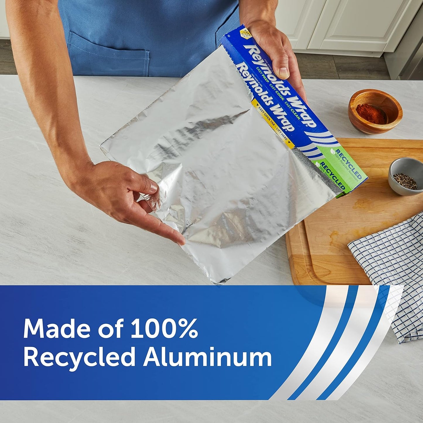 Reynolds Wrap Recycled Aluminum Foil, 200 Square Foot Roll