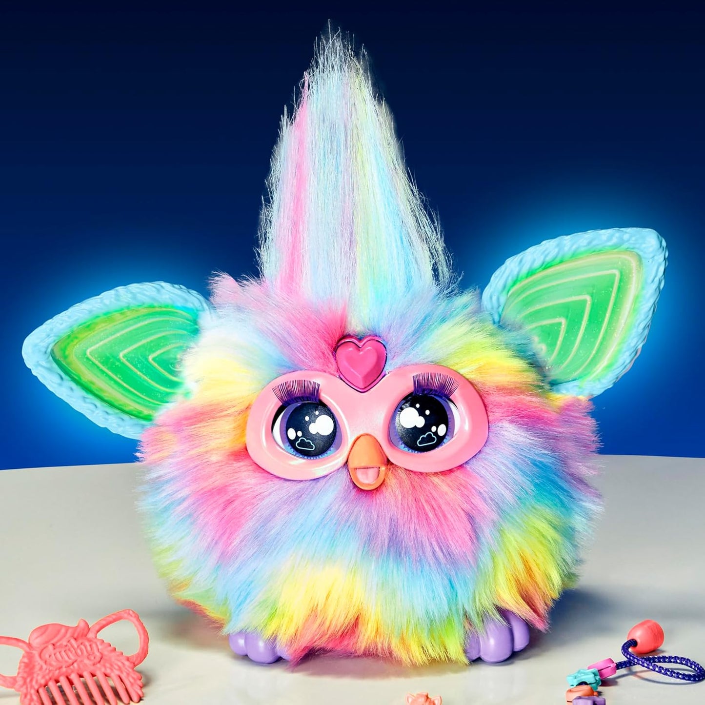 Furby, 15 Fashion Accessories, Interactive Plush Toys for 6 Year Old Girls & Boys & Up, Voice Activated Animatronic