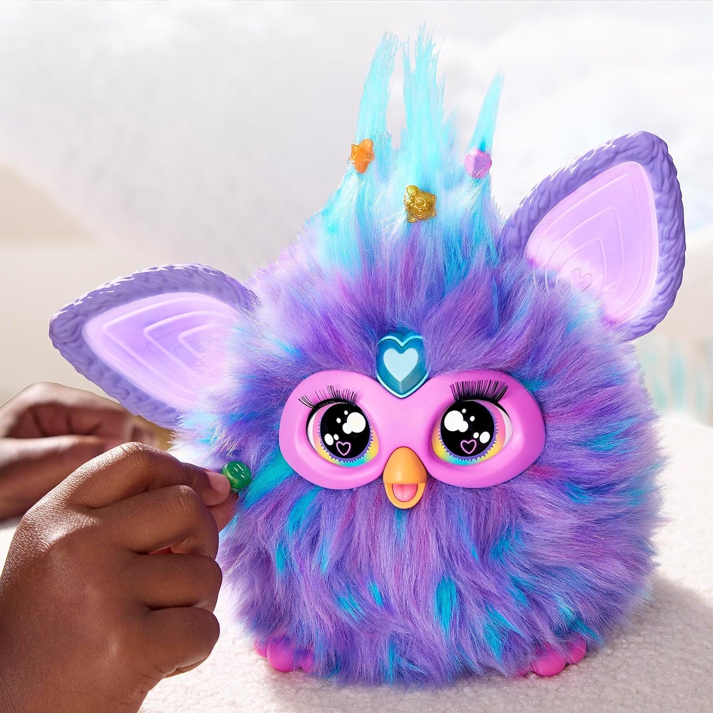 Furby, 15 Fashion Accessories, Interactive Plush Toys for 6 Year Old Girls & Boys & Up, Voice Activated Animatronic