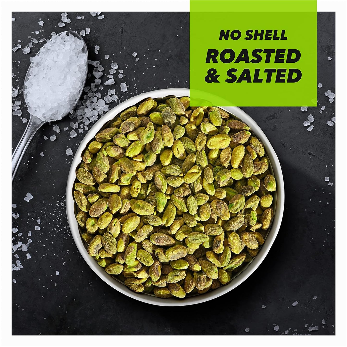 Wonderful Pistachios, No Shells, Roasted and Salted Nuts, 12 Ounce Resealable Bag, Good Source of Protein, Gluten Free, On-the Go-Snack