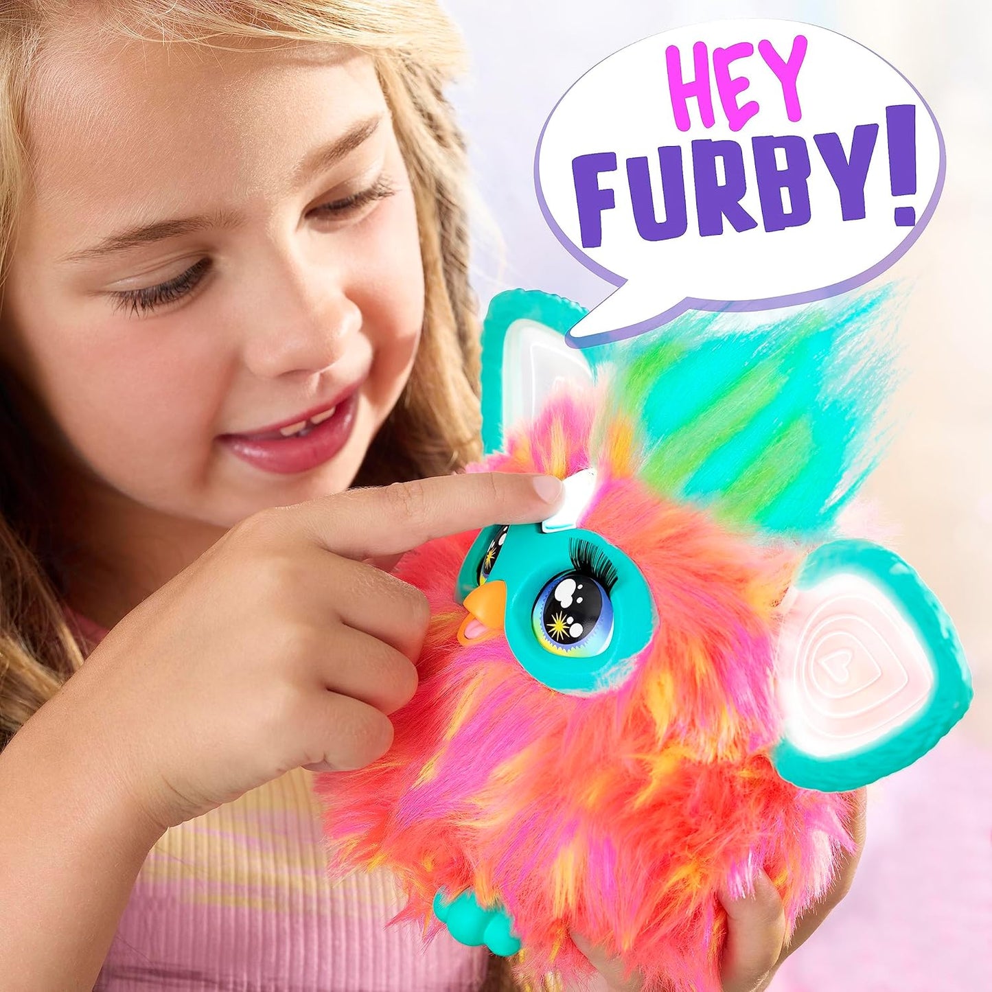 Furby, 15 Fashion Accessories, Interactive Plush Toys for 6 Year Old Girls & Boys & Up, Voice Activated Animatronic