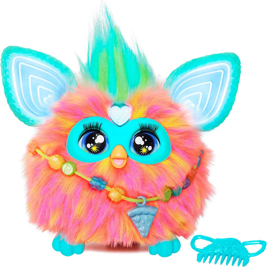 Furby, 15 Fashion Accessories, Interactive Plush Toys for 6 Year Old Girls & Boys & Up, Voice Activated Animatronic