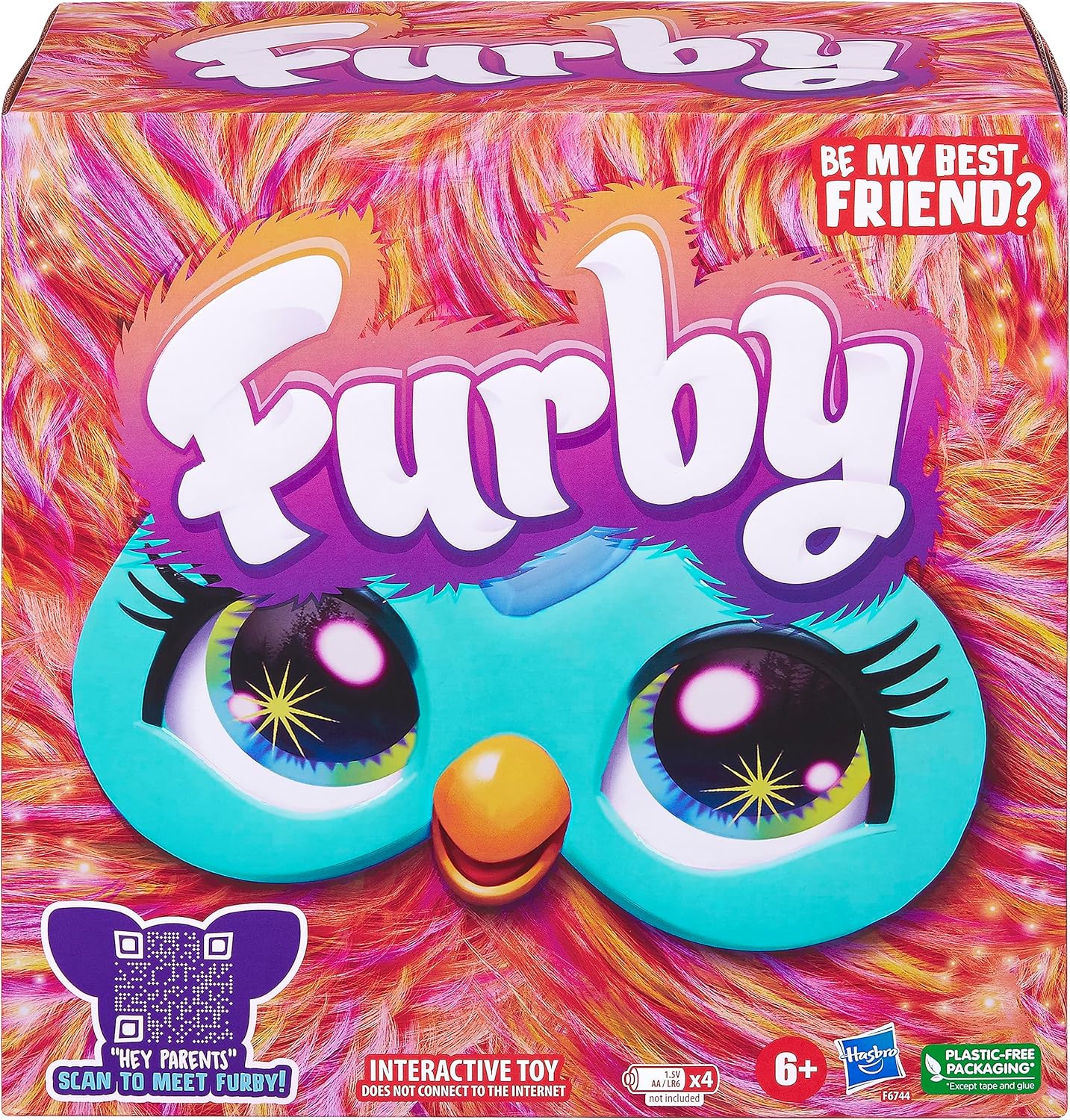 Furby, 15 Fashion Accessories, Interactive Plush Toys for 6 Year Old Girls & Boys & Up, Voice Activated Animatronic