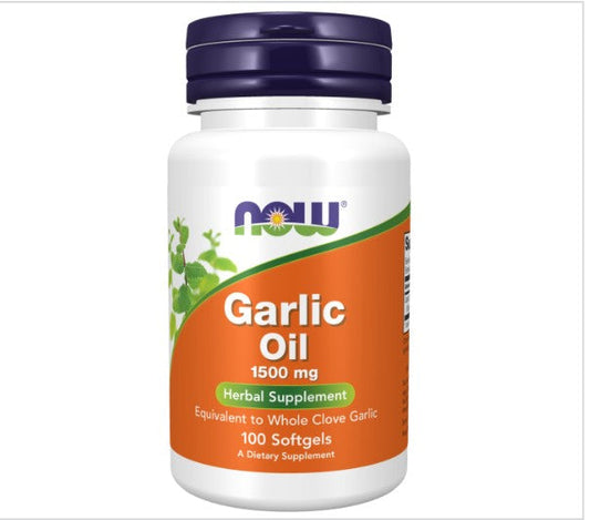 NOW Foods Garlic Oil, 1500 mg, 100 Softgels