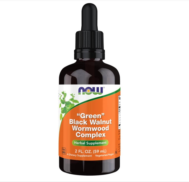 NOW Foods "Green" Black Walnut Wormwood Complex Liquid, 2 fl. oz.