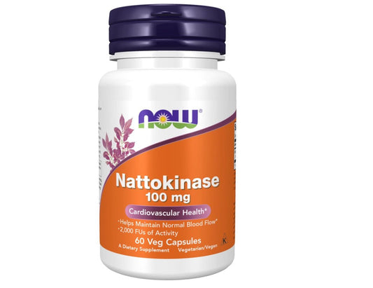 NOW Foods Nattokinase, 100 mg, 60 Veg Capsules