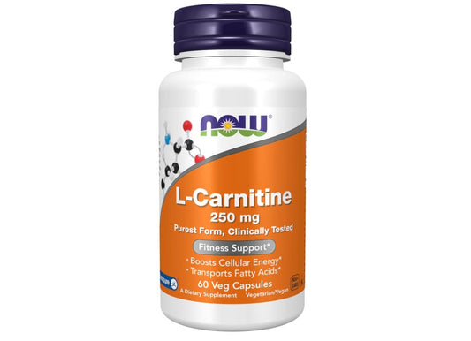 NOW Foods L-Carnitine, 250 mg, 60 Veg Capsules