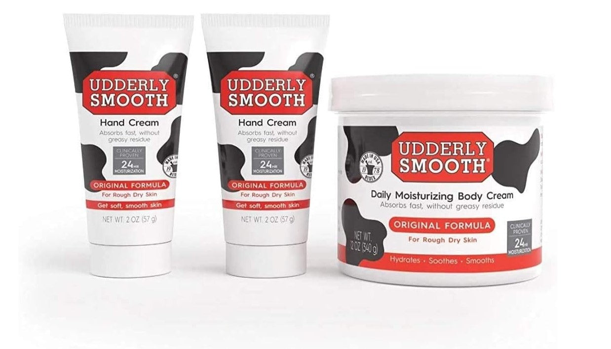 UDDERLY SMOOTH NonGreasy Hand and Body Moisturizer Cream Bundle 1 Kit, 3 Count