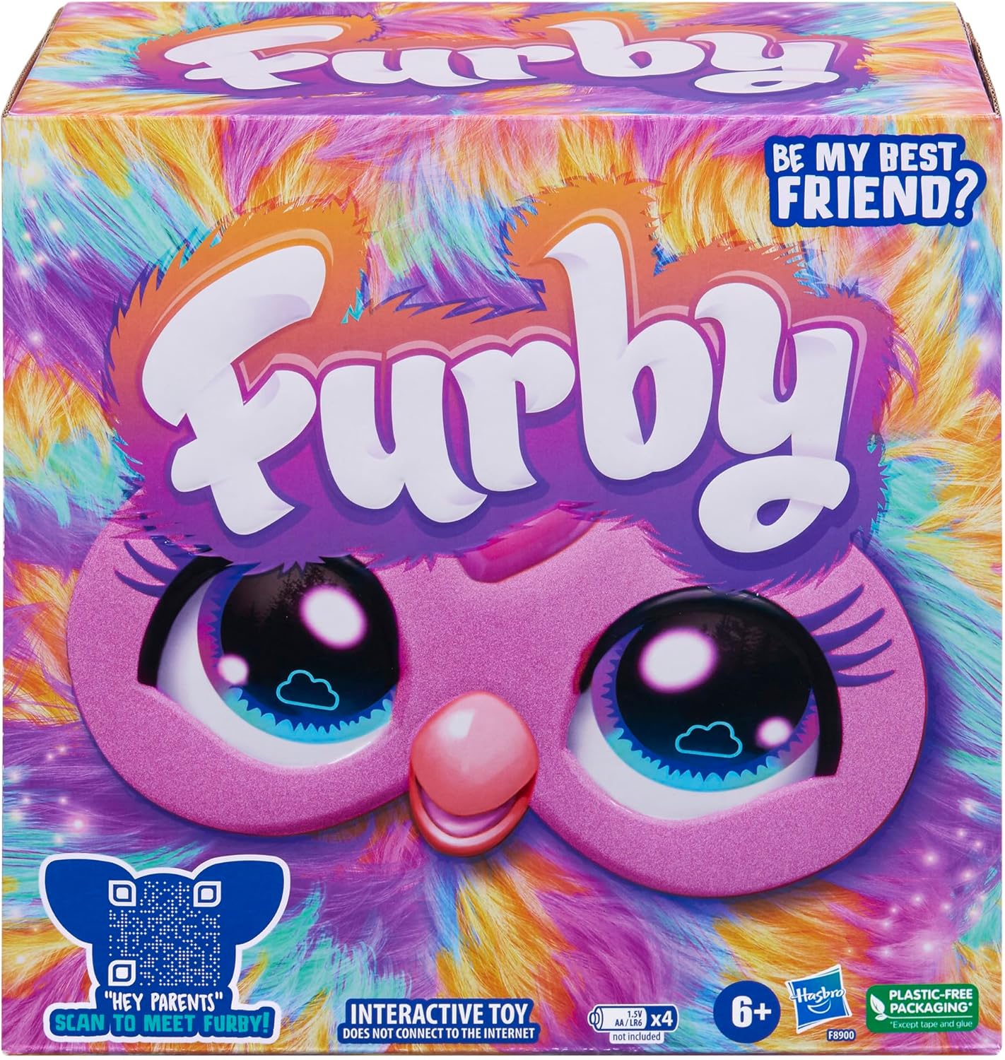 Furby, 15 Fashion Accessories, Interactive Plush Toys for 6 Year Old Girls & Boys & Up, Voice Activated Animatronic