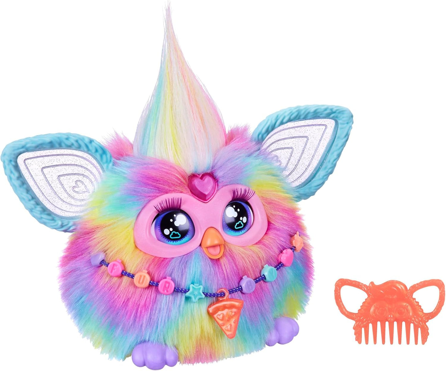 Furby, 15 Fashion Accessories, Interactive Plush Toys for 6 Year Old Girls & Boys & Up, Voice Activated Animatronic