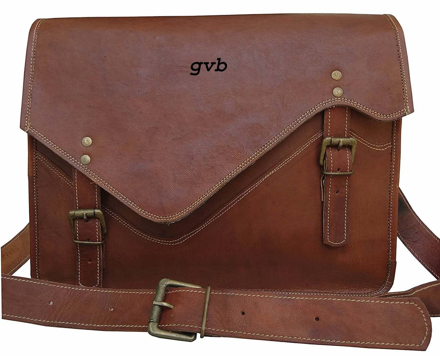 Leather Vintage Messenger Shoulder Men's Satchel ALL Laptop School Briefcase Bag