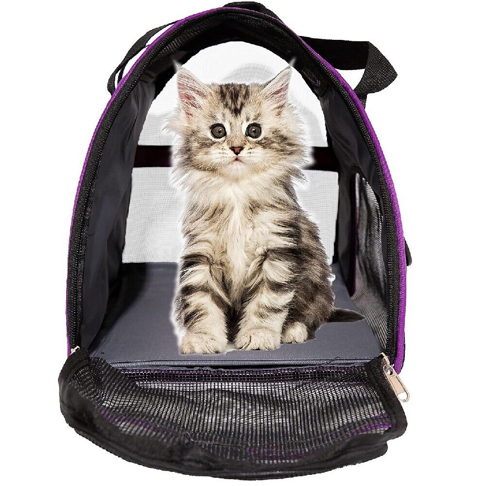 Pet Dog Cat Carrier Travel Tote Bag Comfort Case Soft Sided Airline Approved M L