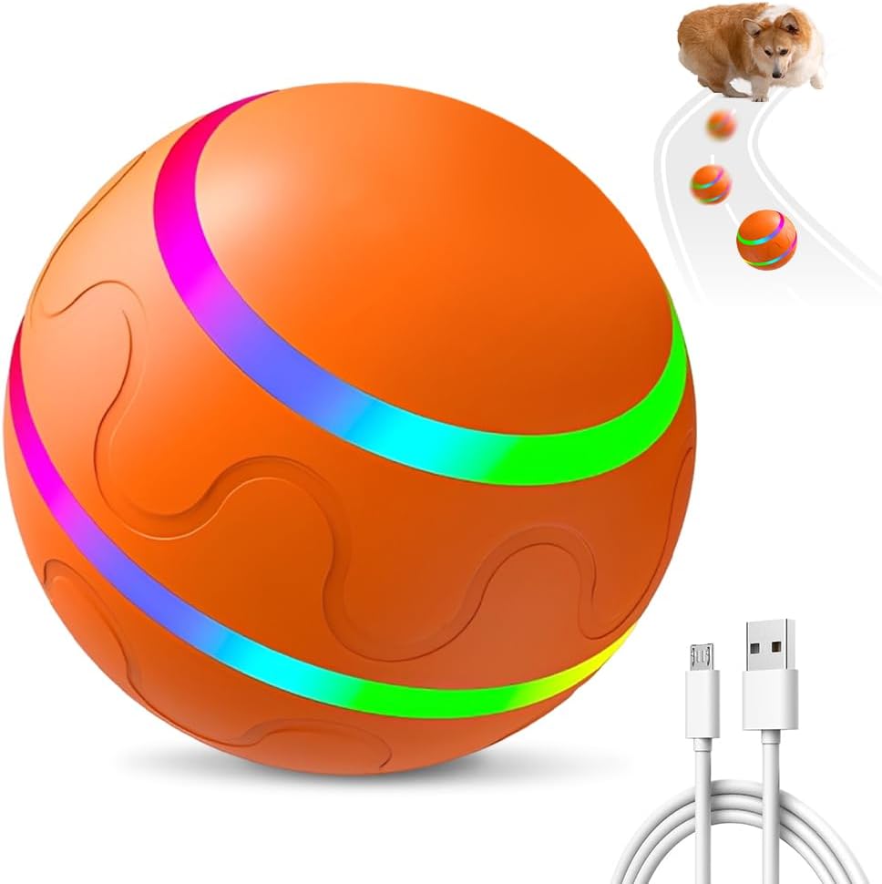 Vibrating Dog Ball, Moving Dog Ball, Shaky Ball Toy for Dogs, Interactive Bouncing Ball for Dog, Automatic Moving Dog Toy Ball, Shaking Dog Ball for Small Medium Large Dogs