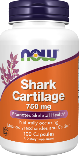 Now Foods Shark Cartilage 750 mg, 100 Capsules