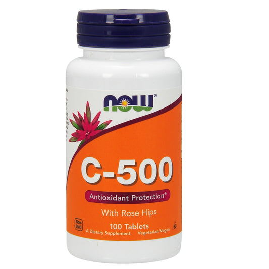 NOW Foods Vitamin C-500, 100 Tablets