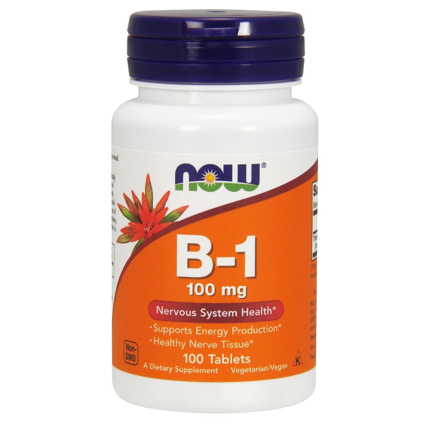 NOW Foods Vitamin B-1 100 mg, 100 Tablets