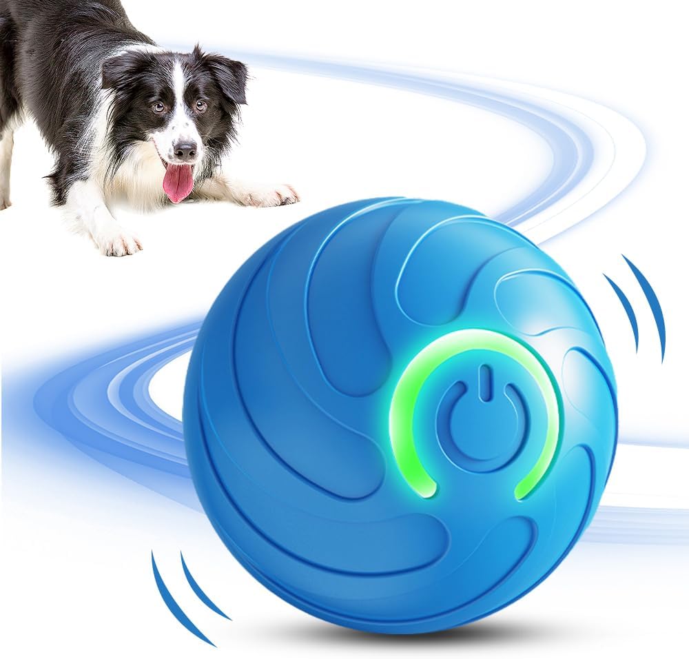 Vibrating Dog Ball, Moving Dog Ball, Shaky Ball Toy for Dogs, Interactive Bouncing Ball for Dog, Automatic Moving Dog Toy Ball, Shaking Dog Ball for Small Medium Large Dogs