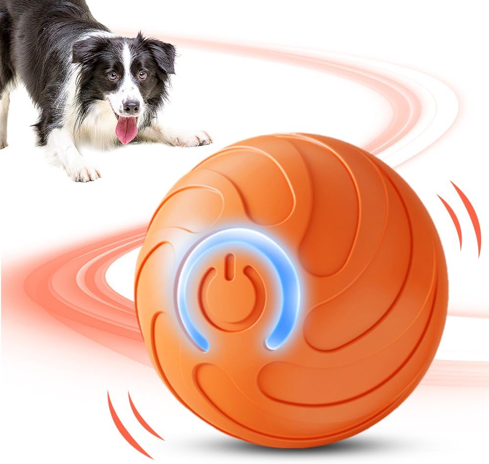 Vibrating Dog Ball, Moving Dog Ball, Shaky Ball Toy for Dogs, Interactive Bouncing Ball for Dog, Automatic Moving Dog Toy Ball, Shaking Dog Ball for Small Medium Large Dogs